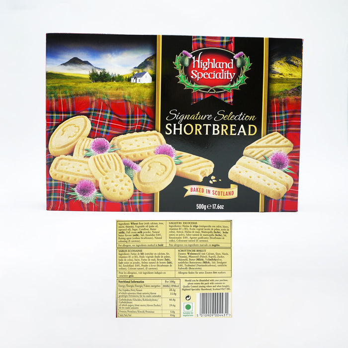 Shortbread Bundle Containing Highland Speciality Signature Shortbread Selection 500g Product of Scotland (1 Pack)