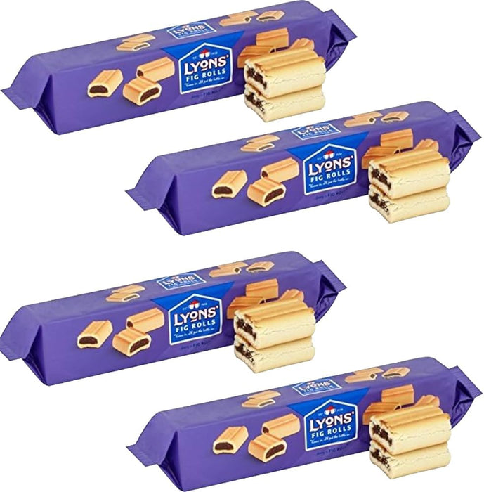 Lyons Fig Rolls 200g (2 Pack) | Premium product | Suitable for vegetarians | No artificial colours or flavours, Vegetarian