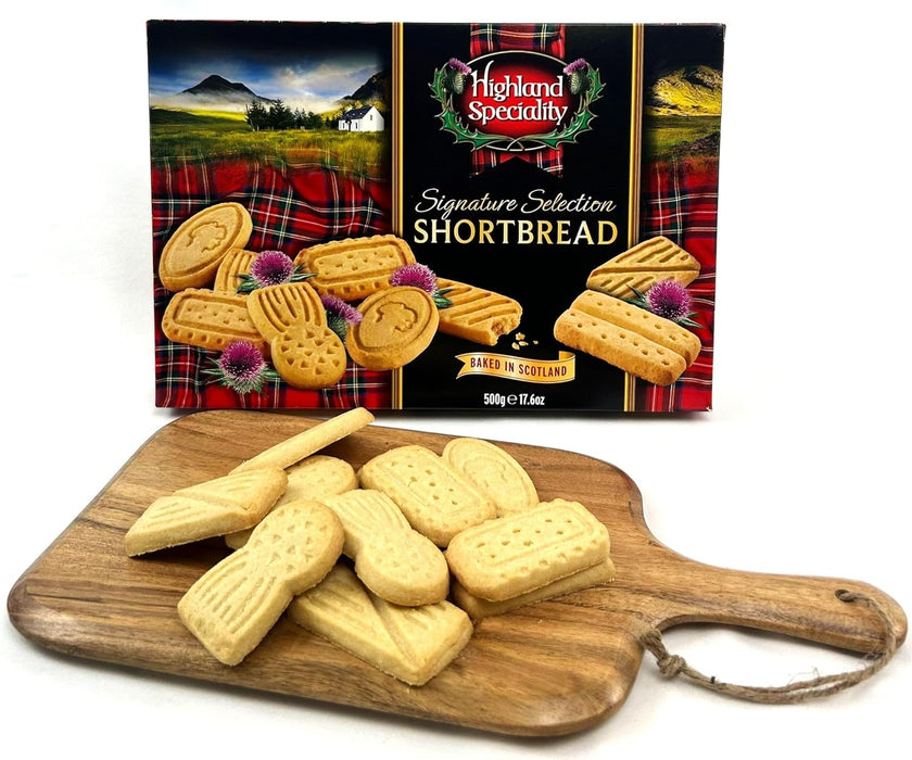 Shortbread Bundle Containing Highland Speciality Signature Shortbread Selection 500g Product of Scotland (1 Pack)