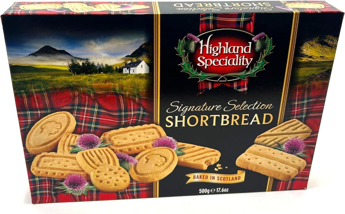 Shortbread Bundle Containing Highland Speciality Signature Shortbread Selection 500g Product of Scotland (1 Pack)